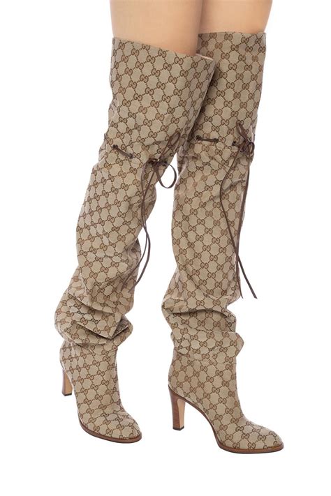 gucci flat rain boots|gucci thigh high boots sale.